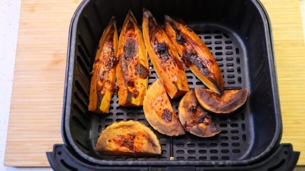 Calabaza asada en freidora de aire