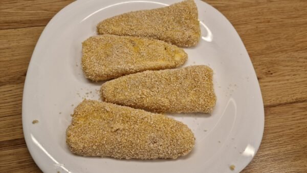 Preparación de pescado frito en freidora de aire caliente