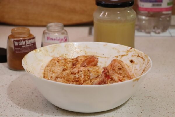 Preparación de alitas de pollo