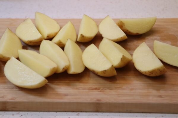 Preparación de patatas asadas en airfryer 1