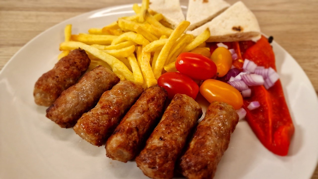 Cevapcici en freidora de aire