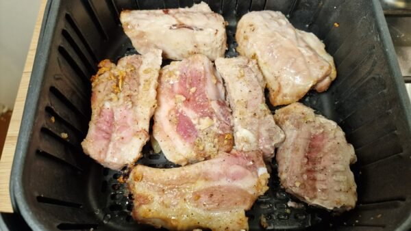 Cocinando costillas en airfryer 1