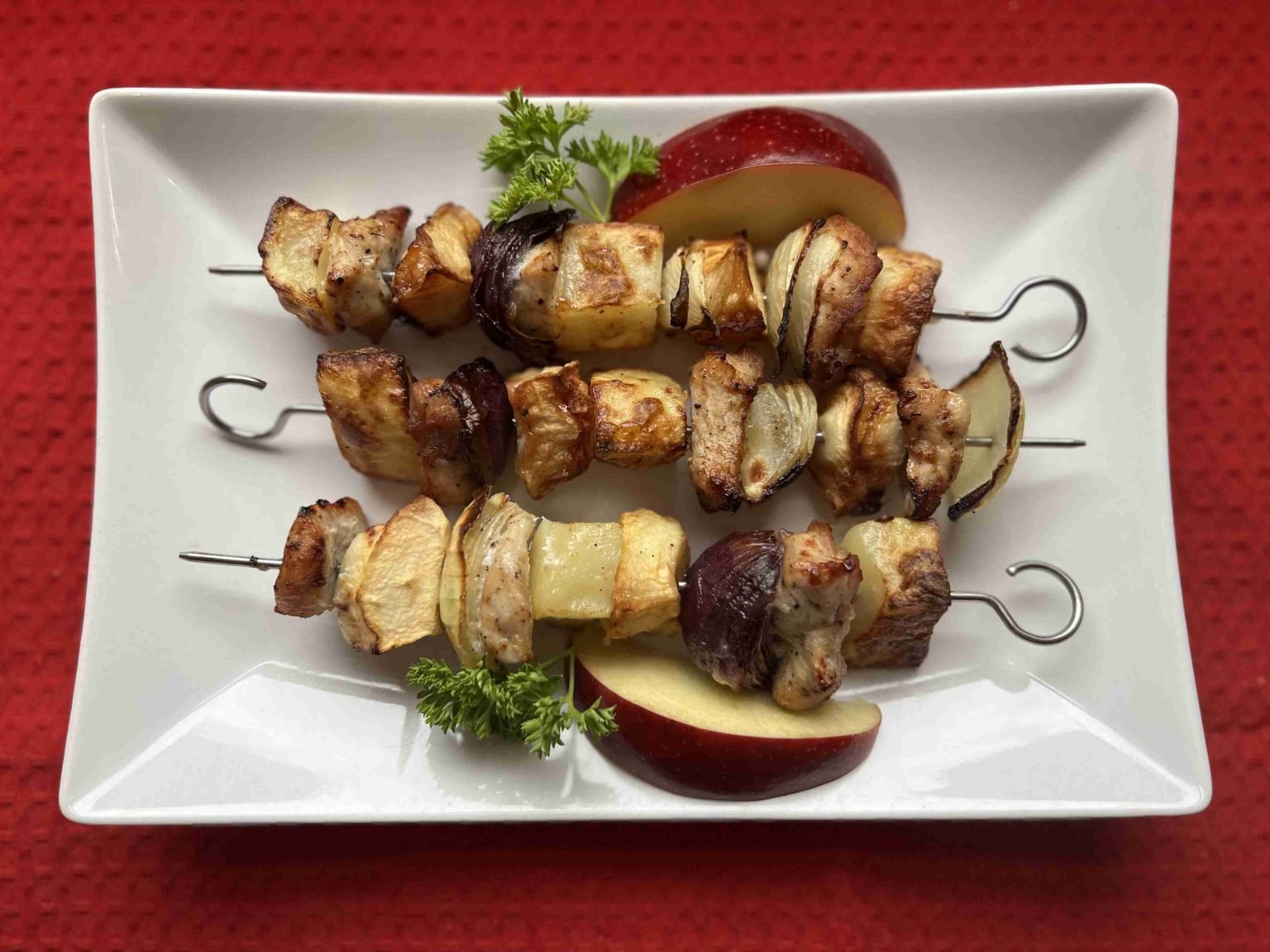 Brochetas de pavo con manzana_21