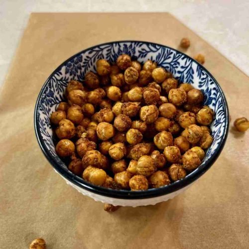 Snack crujiente de garbanzos en la freidora de aire