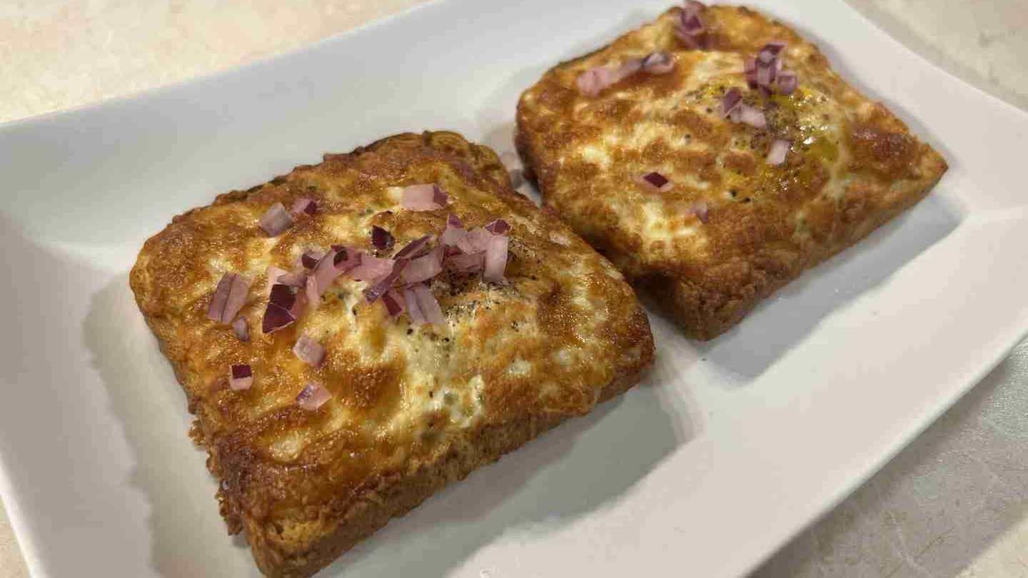 Tostada con huevo en la airfryer 17